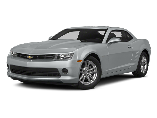 2014 Chevrolet Camaro LS in Red Hot — front three-quarter view
